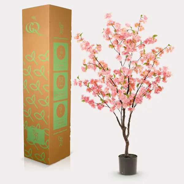 Kunstplant - Prunus - Kersenbloesem - Roze - 135cm  BotanicBridge