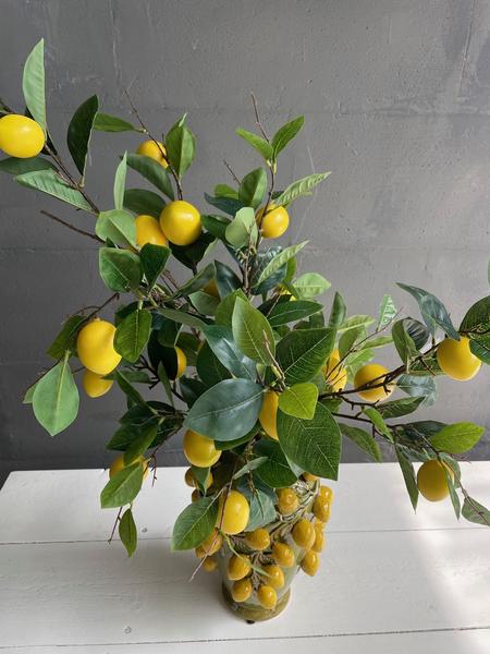 Kunstbloemen - Boeket L - Lemon Glow - 80cm  BotanicBridge