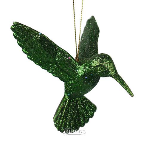 XMASS BALL - Green Hummingbird Glitter  BotanicBridge