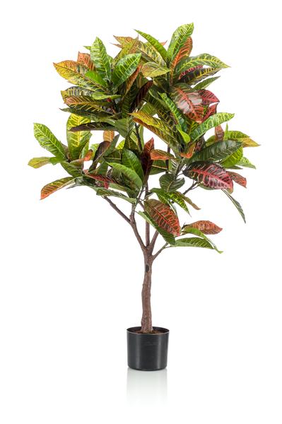 Kunstplant - Croton Codiaeum - Wonderstruik - 120 cm  BotanicBridge