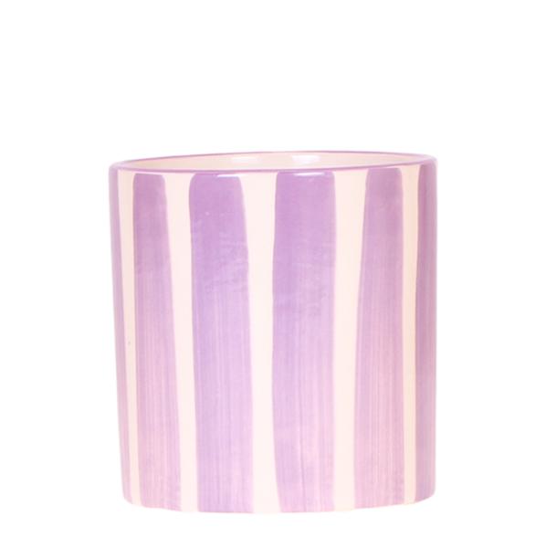 Kolibri Home | Painted stripe  - Lilac - Ø9cm  BotanicBridge