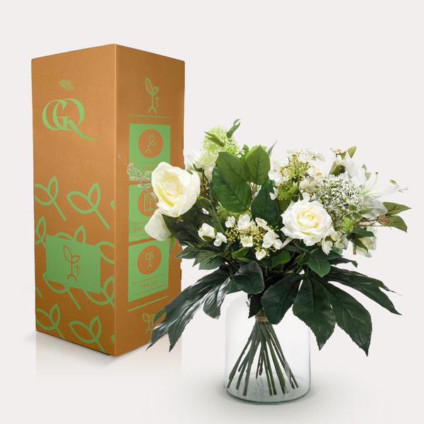 Kunstbloemen - Boeket- M - White Dream - 60 cm  BotanicBridge