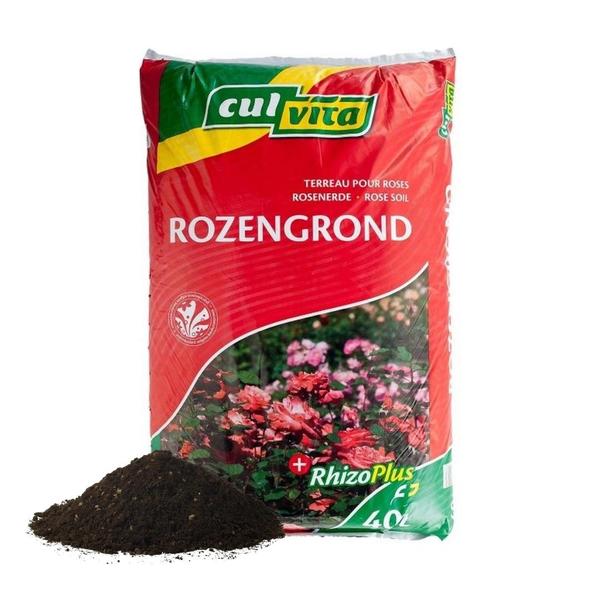 Culvita - Rozengrond 40 liter - potgrond geschikt voor rozen - inclusief RhizoPlus wortelverbeteraar  BotanicBridge