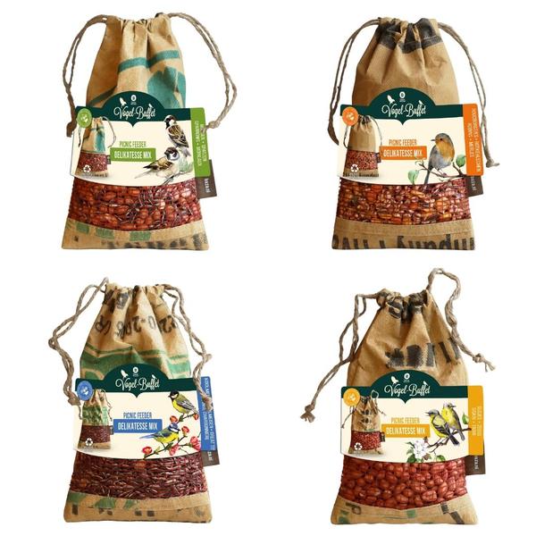 Bird Buffet | Vogelvoer Picknick mix Set van 4 | 4x 300gr  BotanicBridge