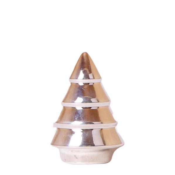 Kolibri Home | Ornament - Decoratie beeld Kerstboom - 12cm hoog - Silver  BotanicBridge