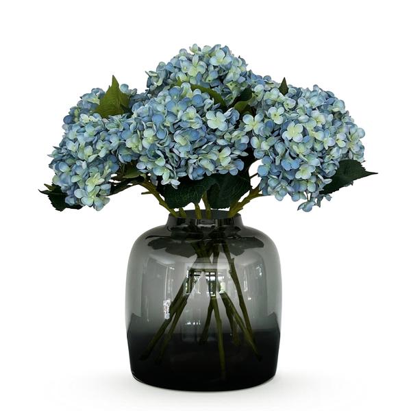 Kunstbloemen Solo - Blue - Hydrangea Flower - x 8 - 52 cm  BotanicBridge