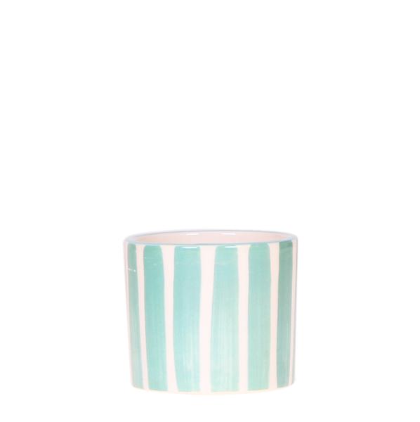 Kolibri Home | Painted stripe  - Turquoise - Ø6cm  BotanicBridge