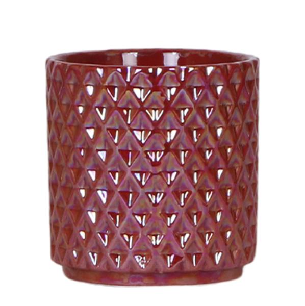 Kolibri Home | Diamond pearl sierpot - Red - Ø9cm  BotanicBridge