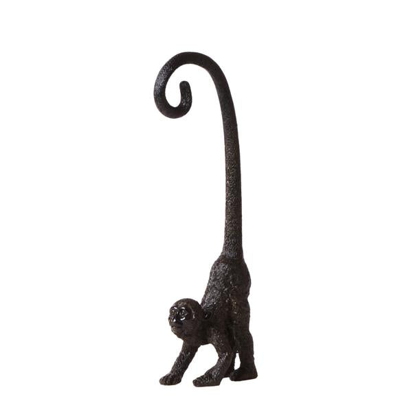 Kolibri Home | Ornament - Decoratie beeld Monkey long tail - Black  BotanicBridge