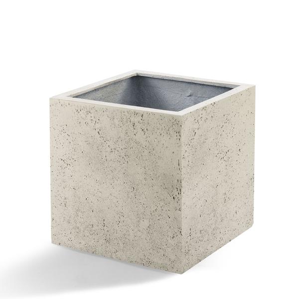 Pot Grigio Cube Antique White - D40 x H40  BotanicBridge