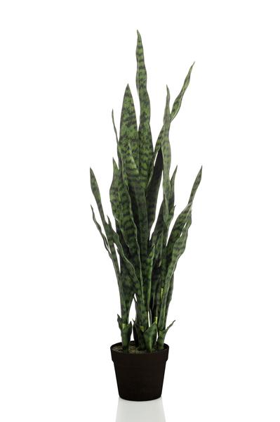 Kunstplant - Sanseveria black coral - Vrouwentong - 97 cm  BotanicBridge