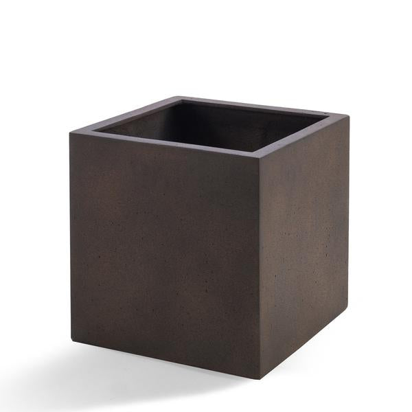 Pot Grigio Cube Rusty Iron - D50 x H50  BotanicBridge