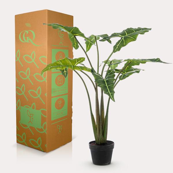 Kunstplant - Alocasia Frydek - Olifantsoor - 100 cm  BotanicBridge