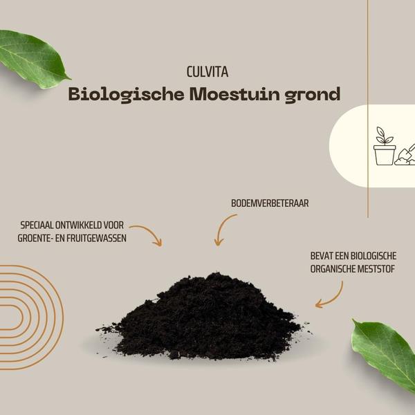 Culvita - Biologische Moestuingrond 40 liter - inclusief 100 dagen voeding - ideaal voor Urban Farming  BotanicBridge